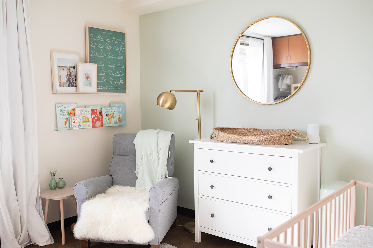 Seafoam Gender Neutral Nursery Reveal » Megan Leigh Acosta