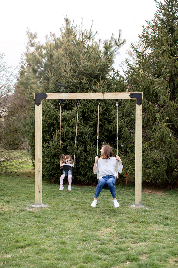 DIY Swing Set - Two Post Pergola » Megan Leigh Acosta